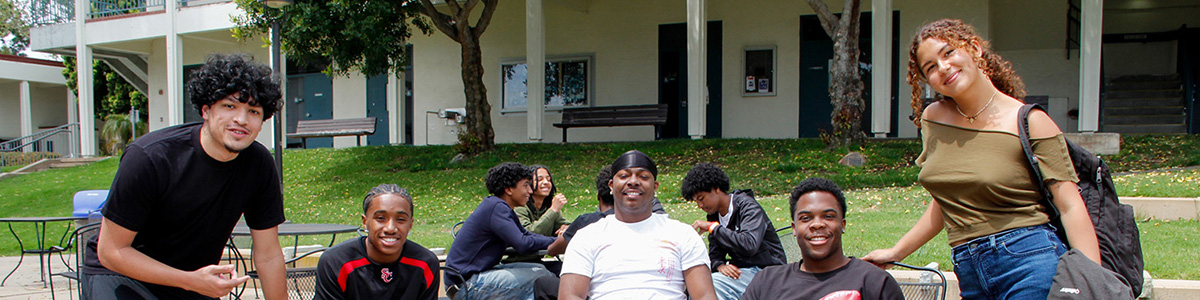 Students hanging out at Umoja Day